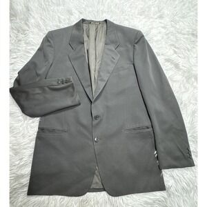 VTG 80's 40 Giorgio Armani Sport Coat Blazer Italy Two Button Green Formal Men's